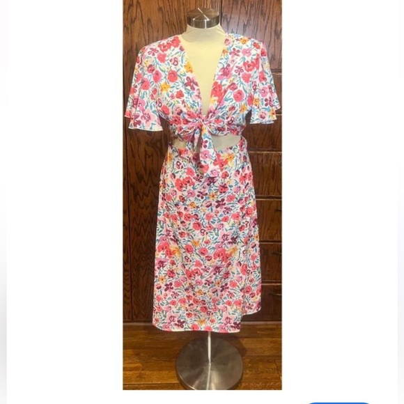 Shein Midi Floral Summer Dress size small - Picture 2 of 8